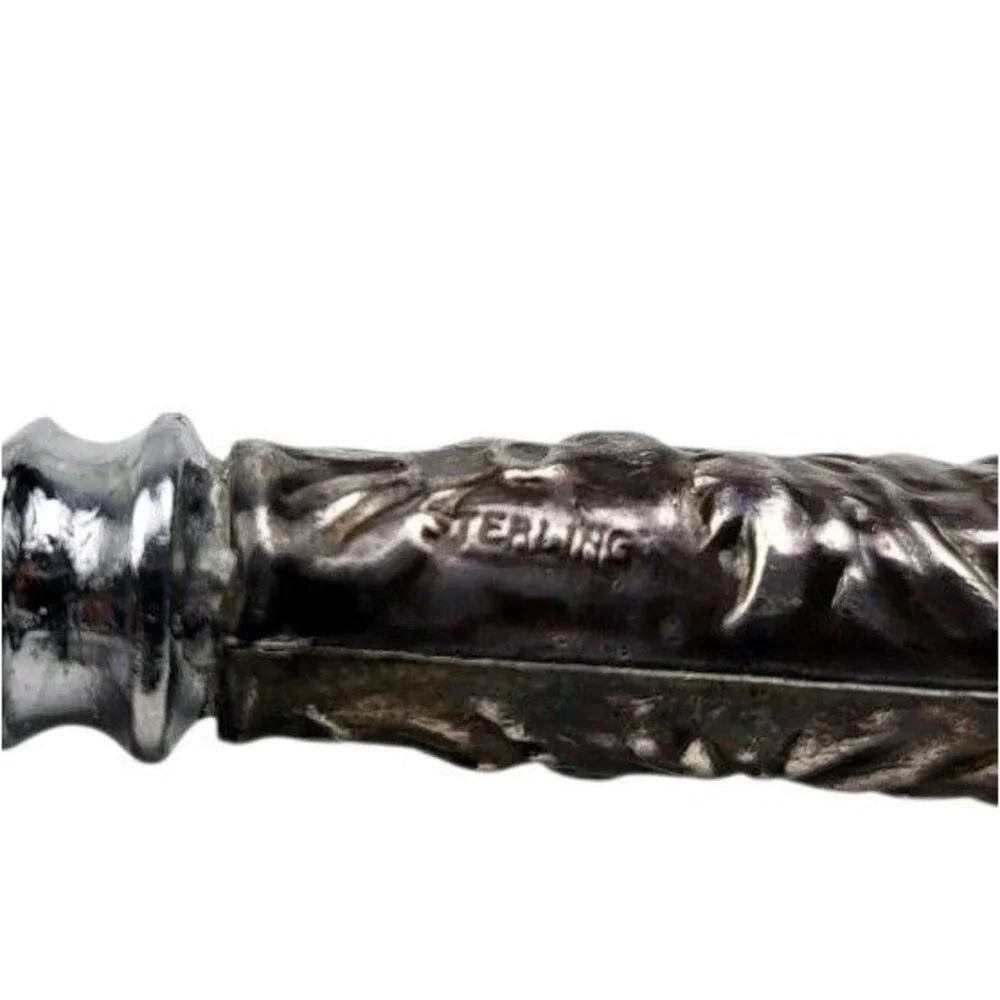 Elmore Silver Repousse Sterling Silver Cake Pie Server Knife Sheffield England